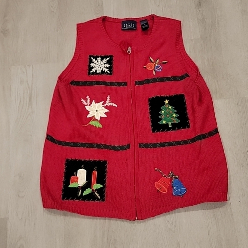 Vintage Christmas Sweater Vest Perfect for the Next Ugly Christmas Sweater Party